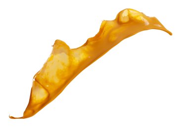 Splash Orange boya izole üzerinde beyaz arka plan