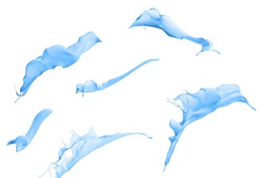 Yeşil sıçramalarına beyaz arka plan yalıtma