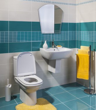 ayrıntı şık banyo lavabo ve ayna
