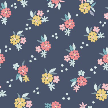 Çiçek desenli arka plan. Çapraz çiçeklerin kusursuz dizaynı tekrarlanıyor. Vektör illüstrasyonu.