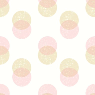 Nokta desenli arka plan. Dokulu beneklerin vektör retro-noktasız tekrarı. Sevimli renkli geometrik kaynak ögesi.