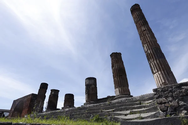 Famous Antique Ruins Town Pompeii Italy Pompeii Destroyed Buried Ash — Stock Photo, Image