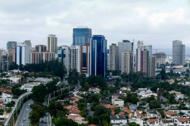 Aerial view of Alphaville condominium at Barueri city, Sao Paulo state, Brazil clipart