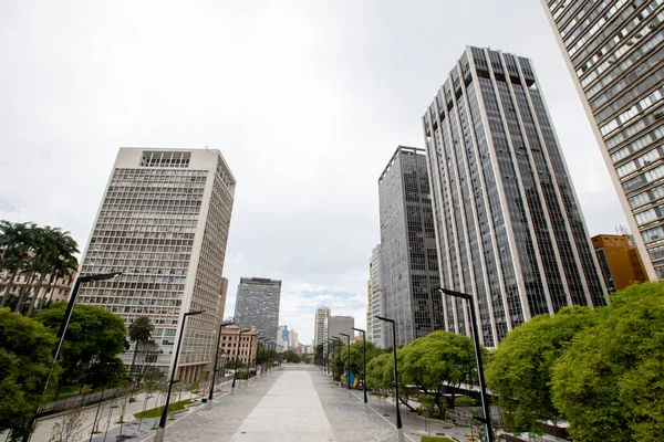 Vista Vale Anhangabau Vista Viaduto Cha Viaduto Chá Reforma Lugar — Fotografia de Stock