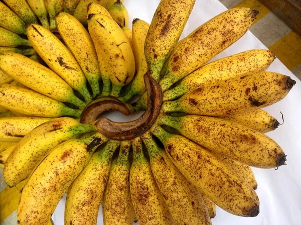 Banán Bunch Eladták Egy Nyílt Utcán Sao Paulo Ban Brazíliában — Stock Fotó