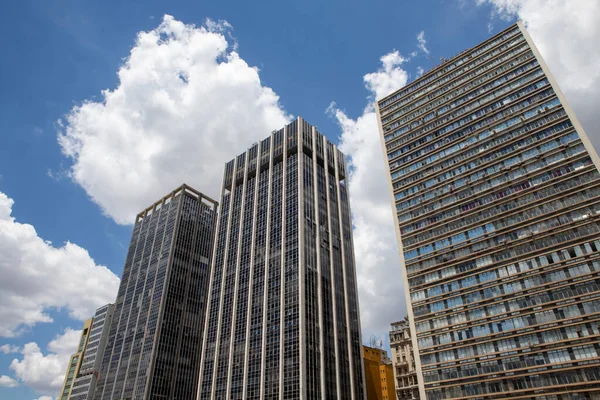 Edificios Vale Anhangabau Valle Anhangabau Vista Desde Viaduto Cha Viaducto — Foto de Stock