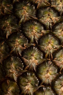 Taze olgun ananas arkaplanının dokusunu kapat