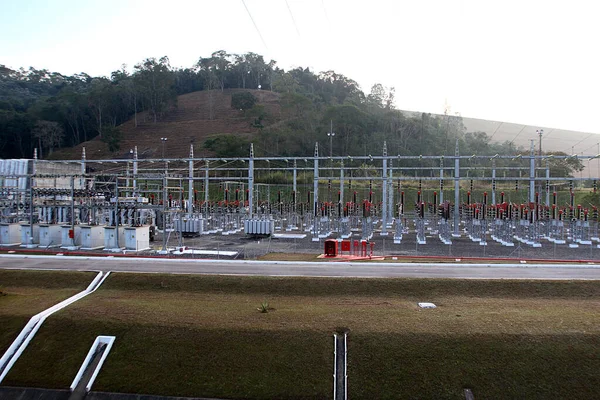 Centrale Électrique Dans Campagne Brésil — Photo