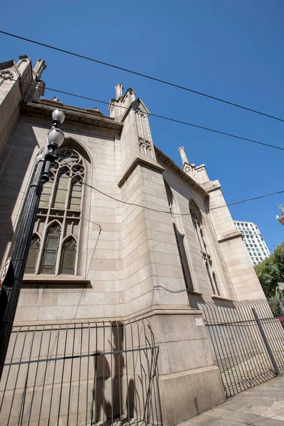 Detalj Utanför Utsikt Över Metropolitan Sao Paulo Cathedral Katedral Portugisiska — Stockfoto
