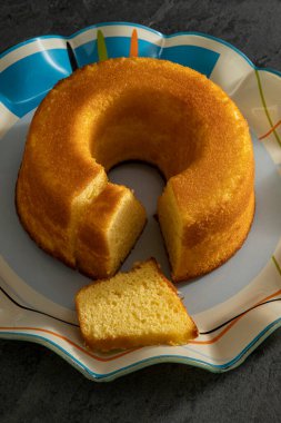 Fuba keki. Geleneksel Brezilya ziyafetleri mısırdan.