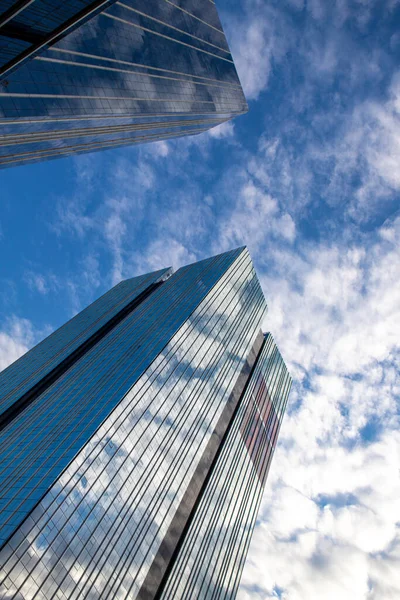 Sao Paulo Brasil Mayo 2021 Fachada Cristal Edificio Oficinas Corporativas — Foto de Stock