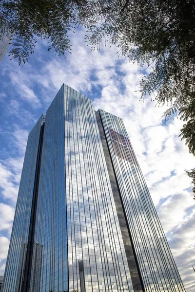 Sao Paulo Brasil Mayo 2021 Fachada Cristal Edificio Oficinas Corporativas — Foto de Stock