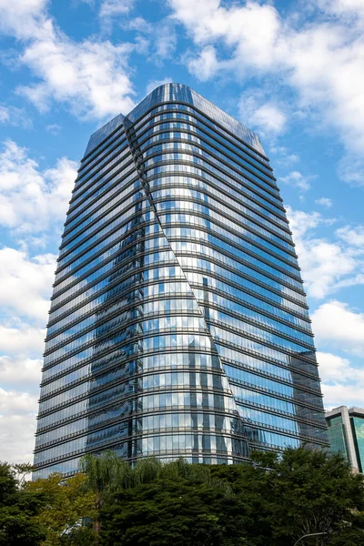 Sao Paulo Brazil May 2021 Glass Facade Modern Architecture Corporate — Stock Photo, Image
