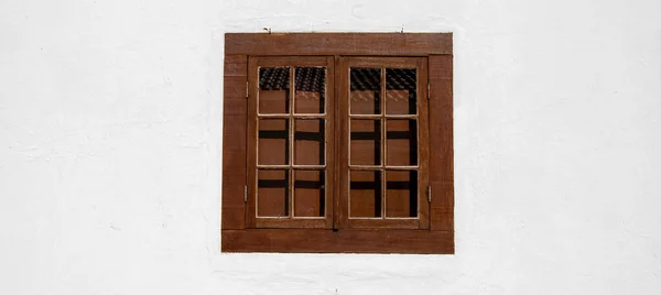 Ventana Fachada Casa Santana Parnaiba Ciudad Histórica Época Colonial Brasil —  Fotos de Stock