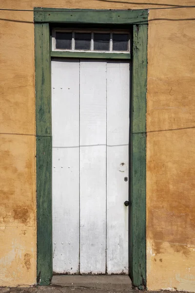 Alte Tür Hausfassade Santana Parnaiba Historische Stadt Aus Der Kolonialzeit — Stockfoto