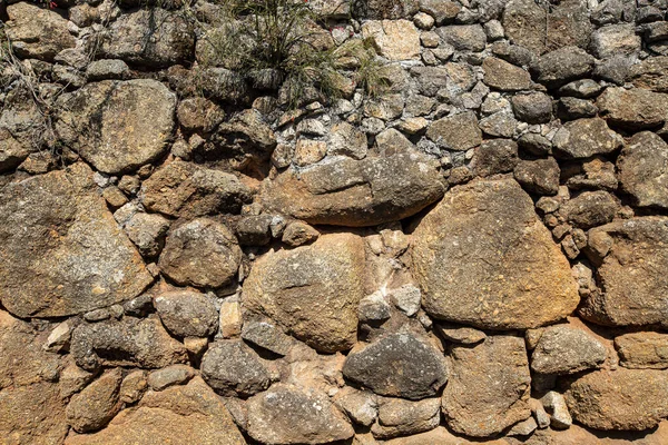 Textur Einer Steinmauer Steinmauer Als Hintergrund Oder Textur Teil Einer — Stockfoto