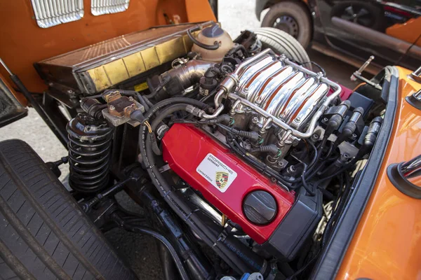 Sao Paulo Brazil Jul 2021 Engine Porsche Boxster — Stock Photo, Image