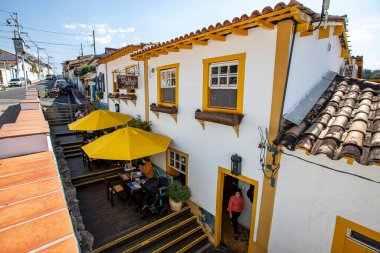 Sömürge şehri Santana do Parnaiba, Sao Paulo Eyaleti, Brezilya 'nın merkezindeki geleneksel restoranda