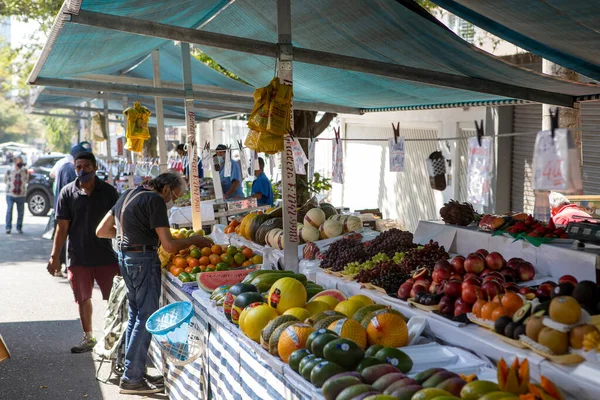 San Paolo Brasile Agosto 2021 Fiera Strada Tradizionale Della Città — Foto Stock