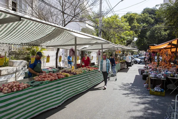 Σάο Πάολο Βραζιλία Aug 2021 Παραδοσιακή Έκθεση Δρόμο Της Πόλης — Φωτογραφία Αρχείου