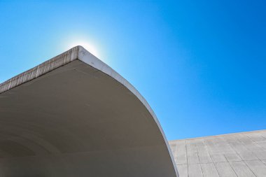 Sao Paulo, Brezilya, 22 Ağustos 2021. Mimar Oscar Niemeyer tarafından tasarlanan Latin Amerika Anıtı, Latin Amerika 'nın kültürel, politik, sosyal ve ekonomik bütünleşmesinin bir anıtıdır..