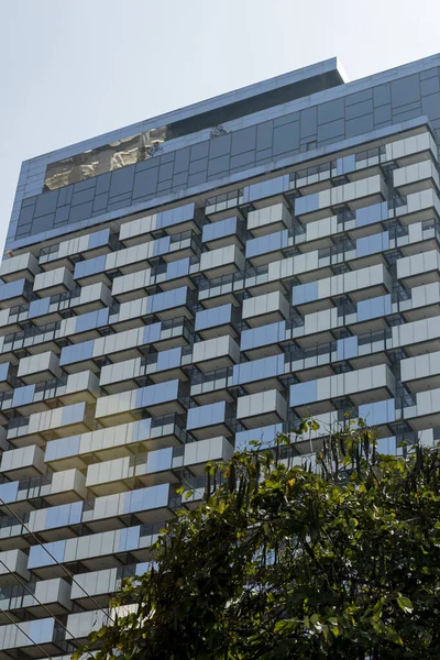 Fachada Moderno Prédio Escritórios Centro São Paulo Brasil — Fotografia de Stock