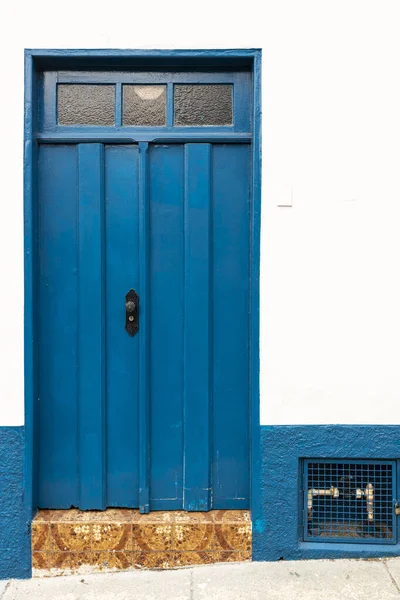 Old Door Facade Colonial House Santana Parnaiba Historic City Colonial — Stock Photo, Image