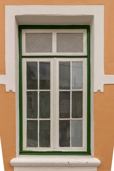 Vinduet Fasaden Huset Santana Parnaiba Den Historiske Byen Kolonitiden Brasil – stockfoto