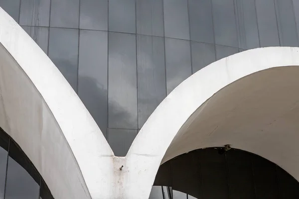 Sao Paulo Brasil Agosto 2021 Detalle Del Edificio Memorial América —  Fotos de Stock