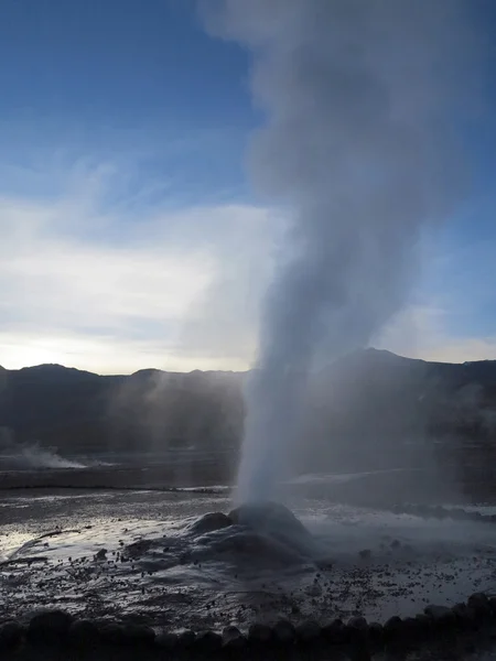 Gejzír Sivatagban Atacama Chile — Stock Fotó