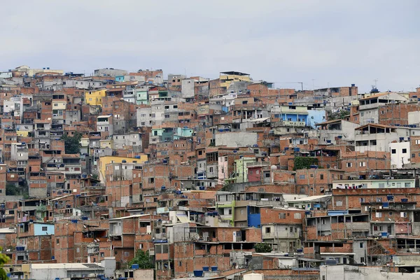 Gecekondu, mahalle sao paulo, Brezilya — Stok fotoğraf