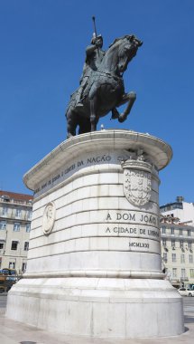 Kralı joao heykeli i, lisbon, Portekiz