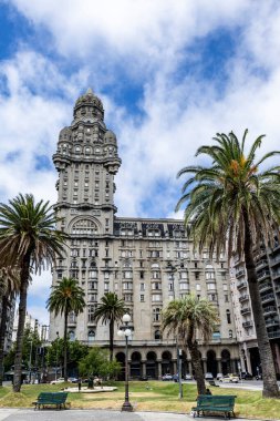 Plaza Independencia, Palacio Salvo, Montevideo, Uruguay, Güney Amerika