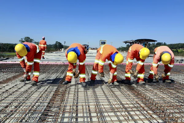 Road construction in sao paulo, brazil — Stock Photo, Image