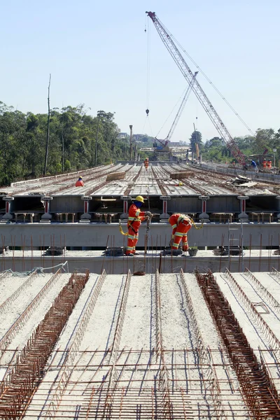 Vägbygge i sao paulo, Brasilien — Stockfoto