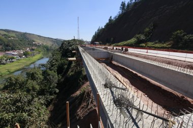 Brezilya içinde city yakınındaki yol inşaatı