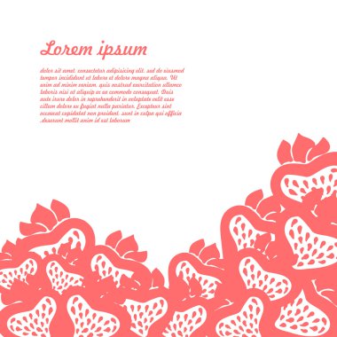 çilek ile arka plan