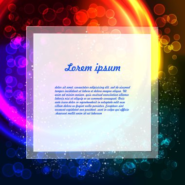 metin için yer ile soyut kartı