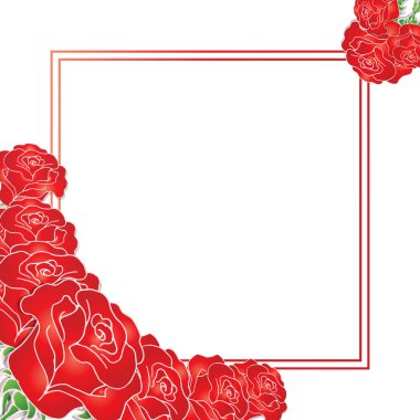 metin için çiçek ve yer ile kart