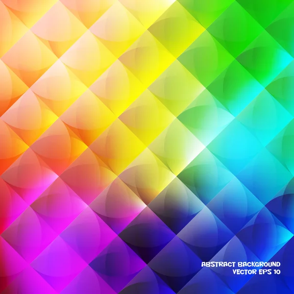 Multicolor abstrakt bakgrund av halva cirklar och diamanter. — Stock vektor