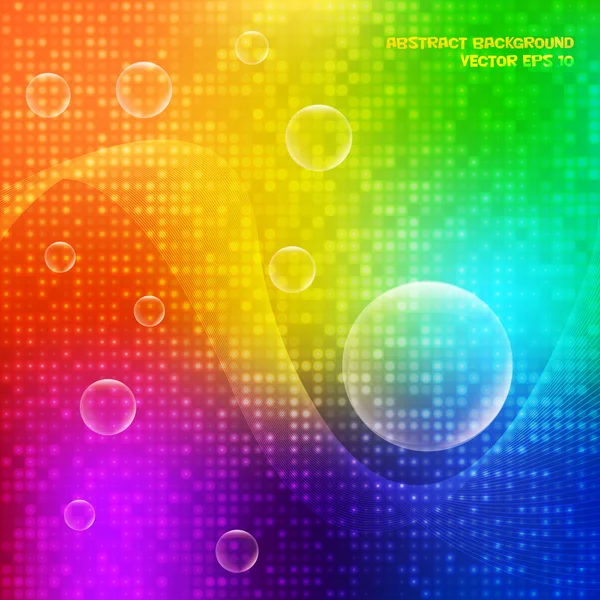 Fundo abstrato multicolorido de bolhas . — Vetor de Stock