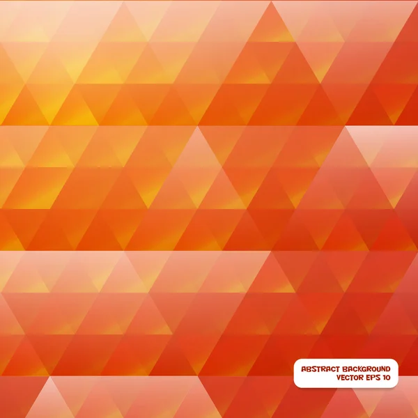 三角形のオレンジ色の抽象的な幾何学模様 — ストックベクタ