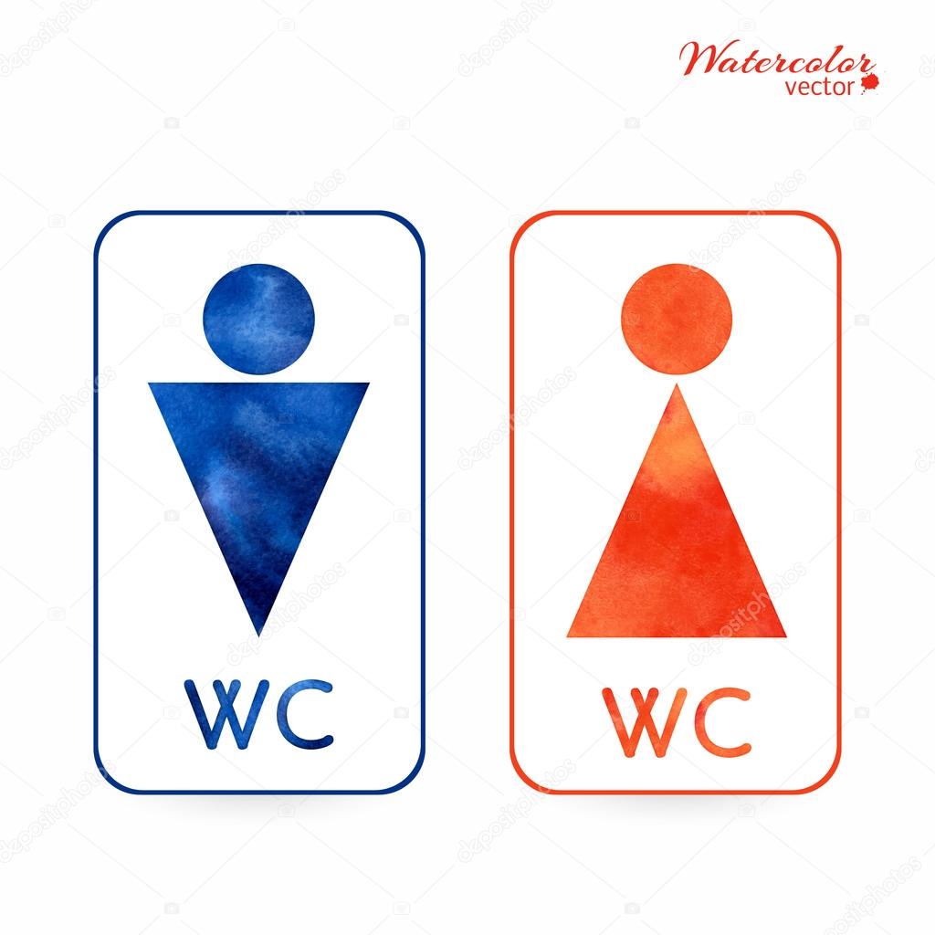 signs - toilet, changing room, male, female, wc
