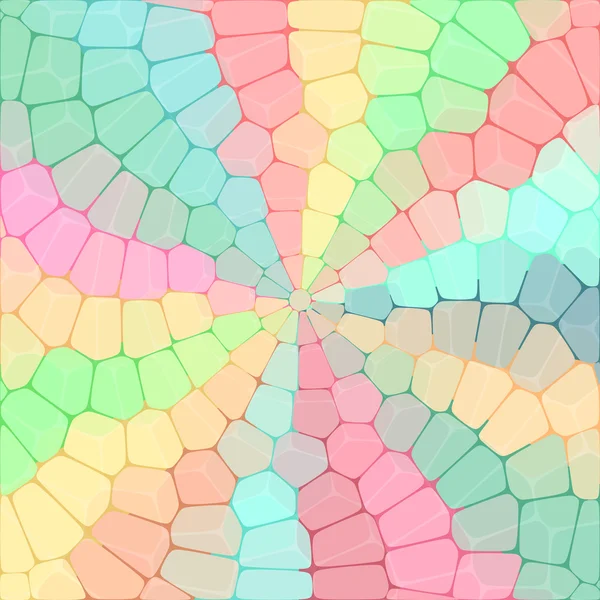 Mosaico circular de piedras — Vector de stock