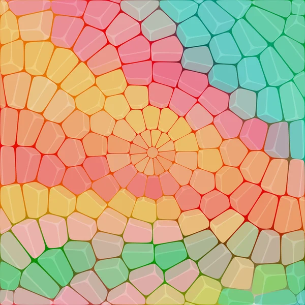 Mosaïque circulaire de pierres — Image vectorielle