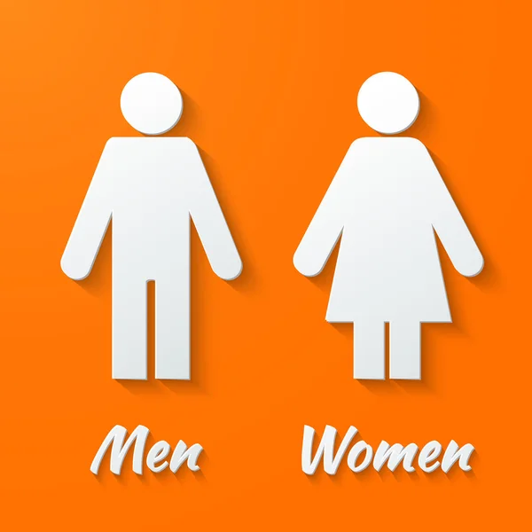 Signes - hommes, femmes, wc — Image vectorielle