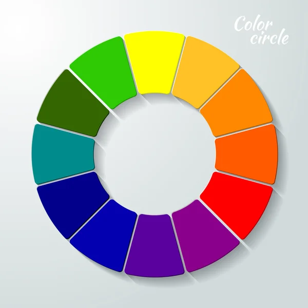 Concept de roue colorée — Image vectorielle