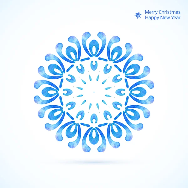Snowflake, flower, folk style. — Stock Vector