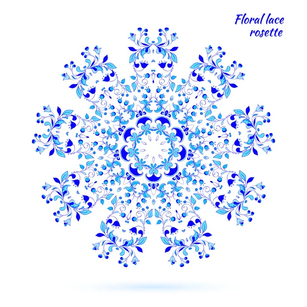Motif dentelle de fleurs — Image vectorielle