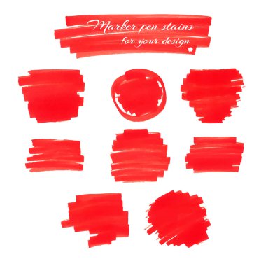 Red Marker pen spots